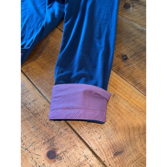 NWT Luchiano Visconti Global Mint Mens Long Sleeve Navy Blue Button Down 3XL - Picture 5 of 7